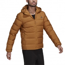 adidas Winter Down Jacket Helionic (wind and water repellent) brown Men